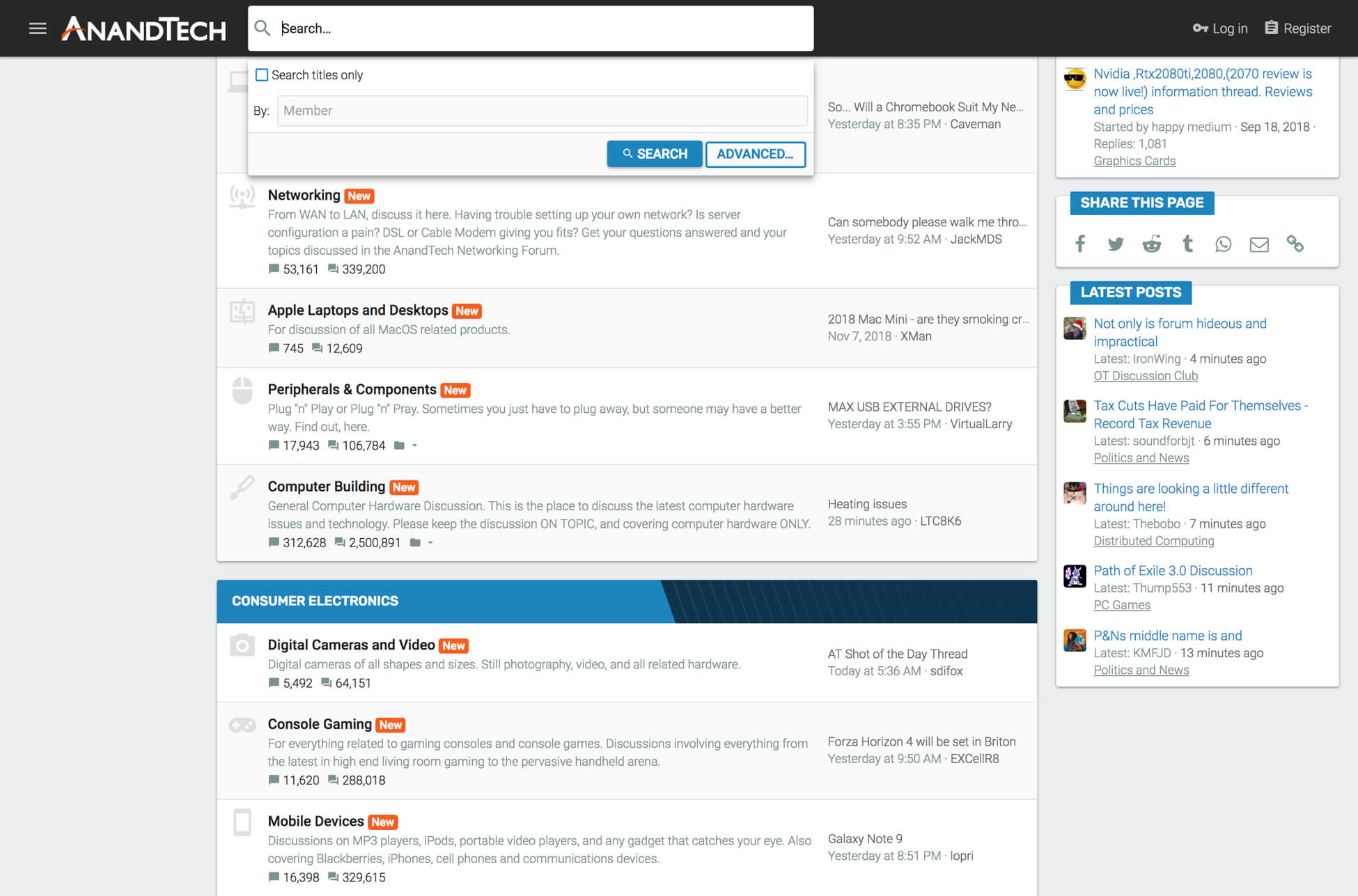 AnandTech Community | Portfolio